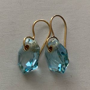 Authentic Ippolita Aquamarine Earrings in 18K Gold